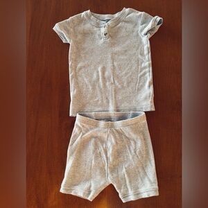 GAP organic cotton heather blue pajamas 3T super soft.